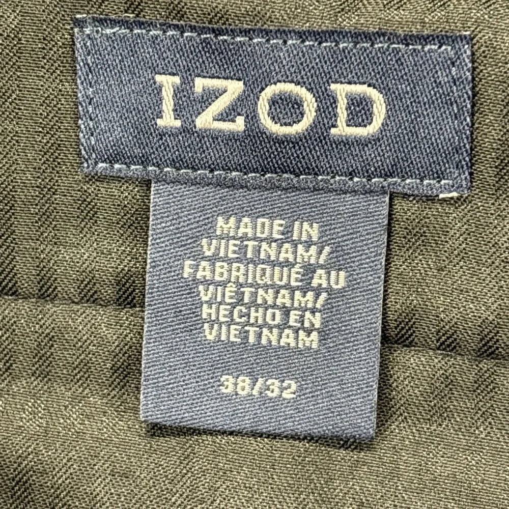 Izod Ultimate Travel Pants Mens 38x32 Sportflex UPF 50 Brown Wicking Golf NEW